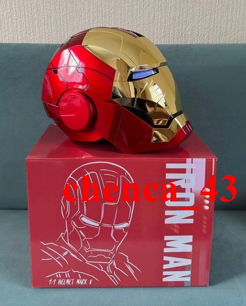 New in US!!! Autoking Iron Man MK5 Helmet Red+Gold Mask Cosplay Prop 1PC/2PC/3PC