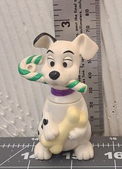 3 VTG Disney 101 Dalmatians McDonalds Toy Figures Christmas Sweaters Candy Cane
