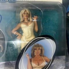 1998 Jakks WWF WWE Wrestling Goldust & Marlena 2 Tuff Series 1 Figures w Auto