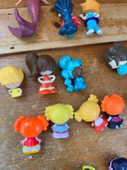 Lot of Mini Vinyl Plastic La La Loopsy & Friends Princess Mermaid Play Figures –