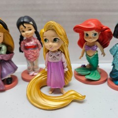 Disney ANIMATORS COLLECTION PVC Mini Figure Lot of 9 – Princess Toddler Cake Top