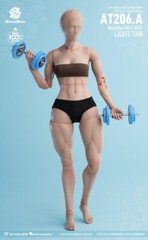 Worldbox AT206 A 1/6 Tan Female Muscle Durable Body FOR 12” Figure Doll ❶USA❶