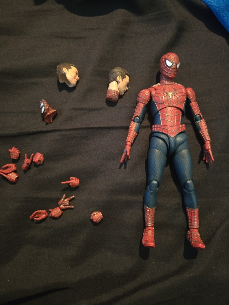 Bandai SH Figuarts Tobey Maguire Spider-Man Action Figure Loose Missing Webs