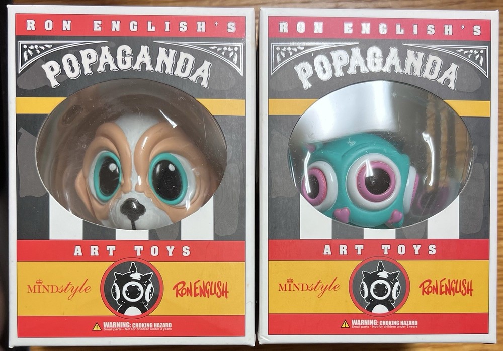 Ron English Ronnnie Rabbbit & Poobah Dog Circus Sideshow Mindstyle Popaganda
