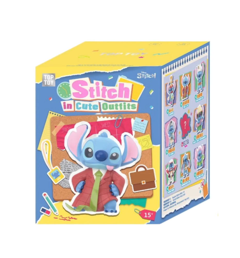 💡 TOPTOY x Disney Stitch in Cute Outfits Series Figure One Random Blind Box