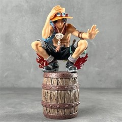 Portgas D. Ace Flame Squatting Convertible Anime Figure PVC Statue Model