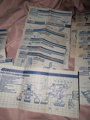 Vintage GI Joe ARAH Info Cards, Paperwork, Vehicle Blueprints.