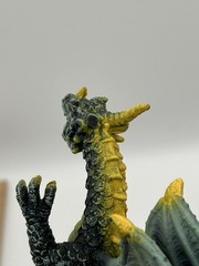 2 Dragon Action Figures 2007 Green Yellow “Dark Dargon” & Plastoy Red Yellow 👀