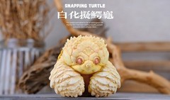 Alligator Snapping Turtle Figure Model Resin Collection Animal 8cm Doll Toys