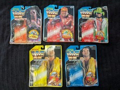 WWF Hasbro Cardbacks w Bubbles – WWE LJN Vintage Titan Sports Damaged Cards