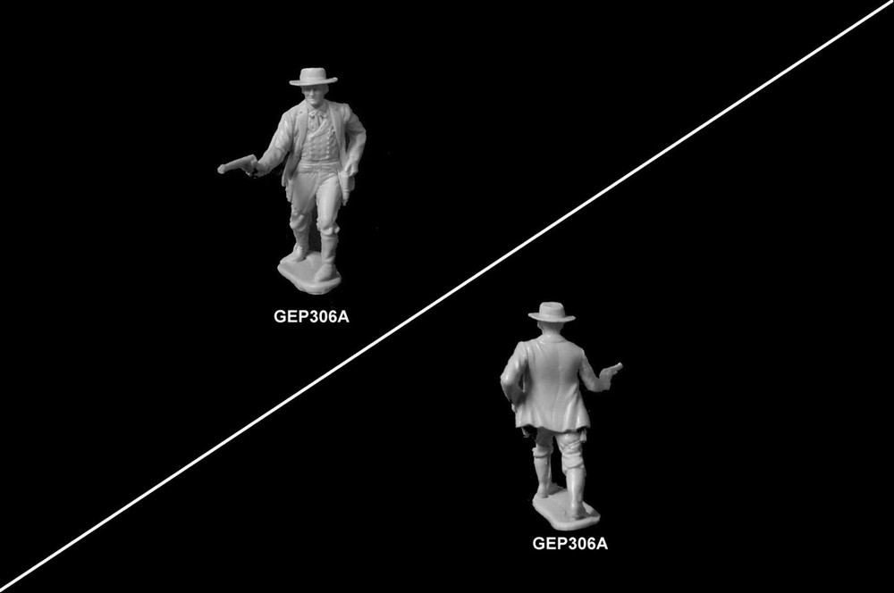 MARX Wyatt Earp TV Western Character cowboy plastic toy soldiers playsets 54mm
