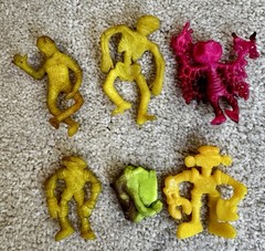Lot Of 6 1967 Mattel Strange Change Time Machine Creatures, Lost world