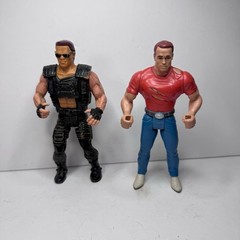 Vintage 90s Arnold Schwarzenegger Movie Figure Lot Terminator & Last Action Hero