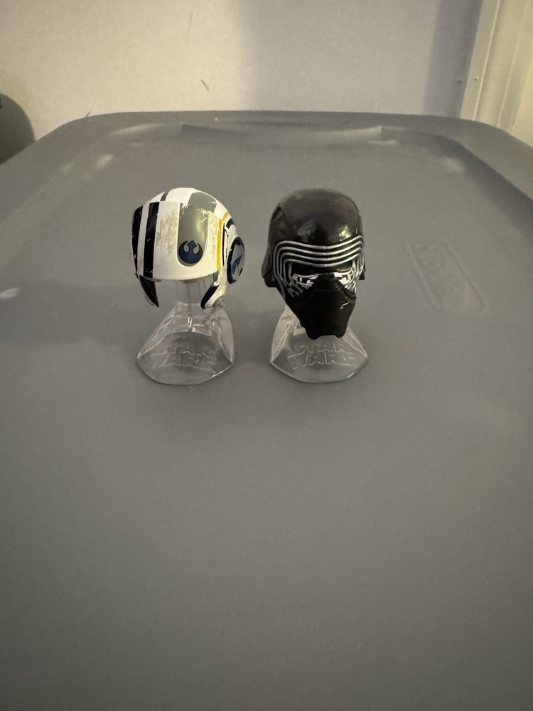 Star Wars Black Series Kylo Ren & Poe Dameron Helmets Hasbro Used