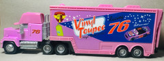 Disney Pixar Cars Vinyl Toupee Hauler Semi #76 Piston Cup Diecast Deluxe 1:55 FC