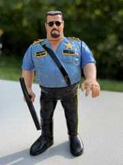 Vintage 1990 WWF Hasbro Big Boss Man Series 1 Action Figure w/ Nightstick