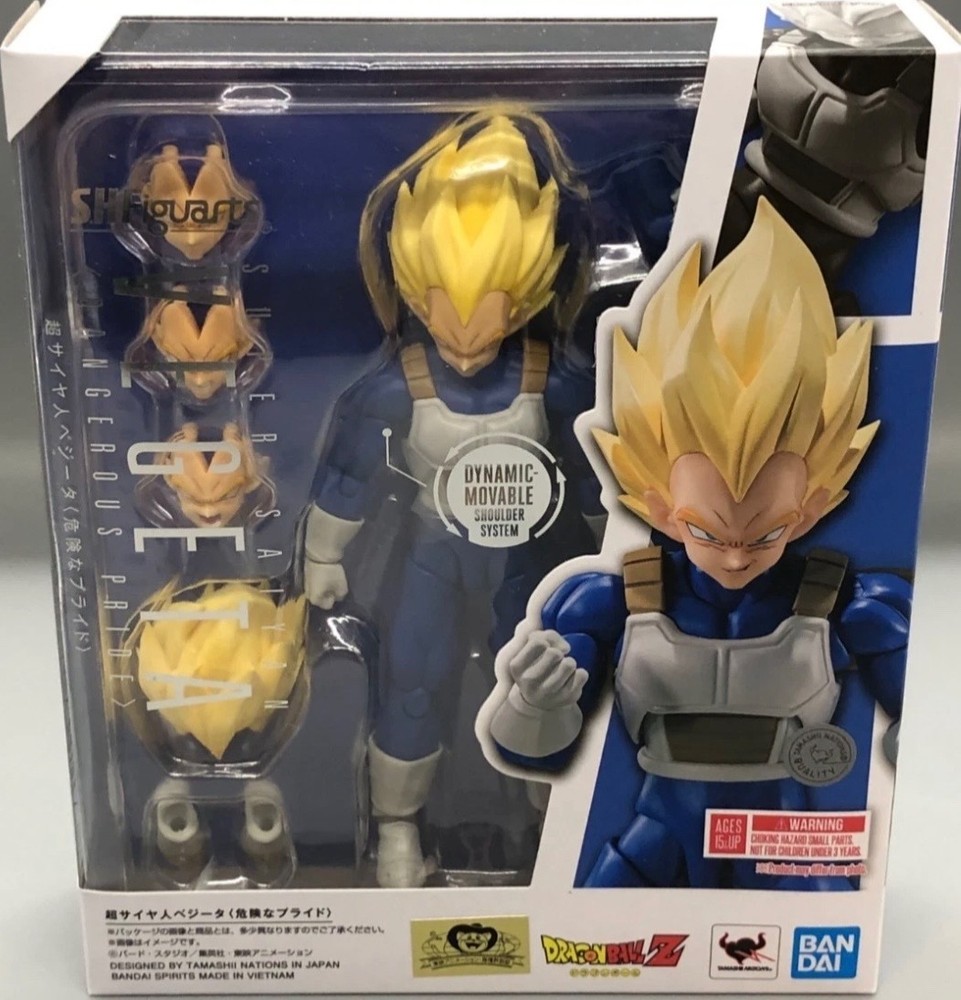 Bandai S.H.Figuarts Super Saiyan Vegeta Dangerous Pride Dragon Ball Z New