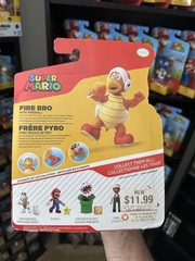 *FREE SHIP* 4″ FIRE BRO Super Mario World of Nintendo Jakks ~RARE PACKAGING~