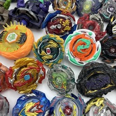 Large 90+ Piece Lot Of Beyblade Spinners, Discs, Launchers, Parts