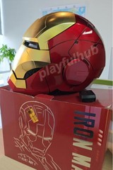 AutoKing Iron Man MK5 Helmet Mask Jarvis Voice-control Open-close Light-up Mask