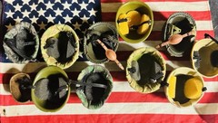 11 90’s GI Joe Fit Misc Hard Military Helmet Hat 12” Figure 1/6 21st Century Lot