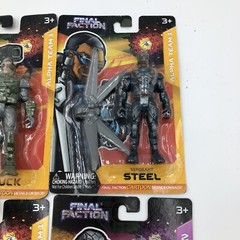 FINAL FACTION ACTION FIGURE LOT of 7 Figures Alpha Team Kharn Mix HG22
