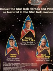 Star Trek II Wrath of Khan 40 Years Kirk Spock Khan 3 Figure Set Playmates 2022