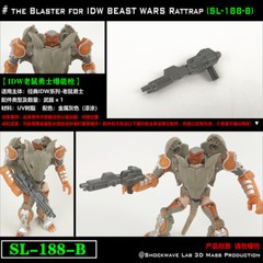 Shockwave Lab SL-188 Weapon Upgrade Kit For BW TransmeTta Cheetor IDW Rattrap