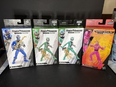 Hasbro Power Rangers Lightning Collection Dino Fury Green Pink Blue 6” Lot 4