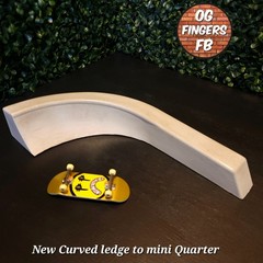 Fingerboard Obstacle Quarter Pipe Ledge