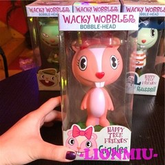 2007 Happy Tree Friends Giggles Flippy Nutty Russell Wobbler Bobble-Head toy