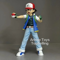 13cm/5.1in Anime Pokemen Figure Ash Ketchum Action Figures Pvc Collection Model