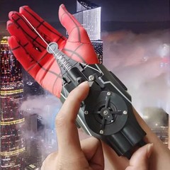 Spider Web Shooter 8ft USB Real Web Slinger and Launcher Toy for Superhero Fans