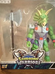 Saurozoic Warriors Triax Skiver action figure Green dinosaur New