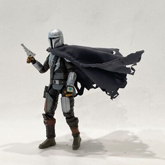 SU-375-C-MAN: Wired cape for 3.75″ Star Wars Vintage Mandalorian – Dark Grey