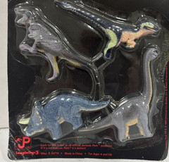 VTG 1992 JURASSIC PARK ERASERS Set of 4 Dinosaurs T Rex Triceratops *SEALED*NRFB