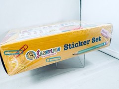 Sandylion box sticker set. 6 rolls. Balloon Apple Foot Stars Insects. NEW