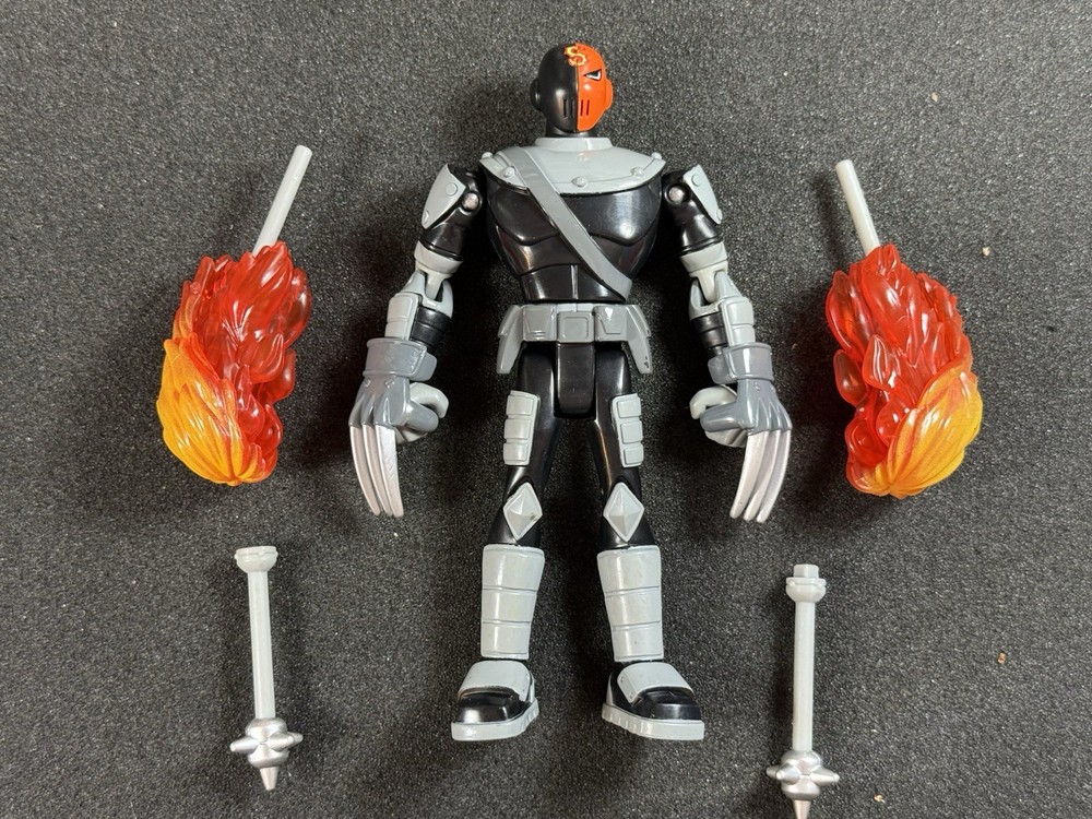 TEEN TITANS BATTLE ACTION SLADE Deathstroke 5” ACTION FIGURE MOC 2005 Complete