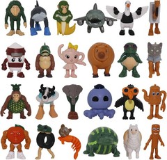 24PCS Italian Brainrot Action Figure,Tralalero Tralala Action Figure Set with Tr