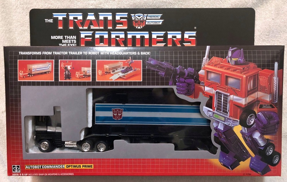 TRANSFORMERS G1 BLACK OPTIMUS PRIME IN US MISB RARE! AUTOBOT TOY NEMESIS PRIME