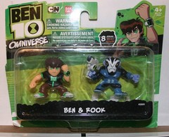 BEN TEN & ROOK – Ben 10 Omniverse MINI FIGURES 2-Inch 2-Pack BANDAI 2013 SEALED