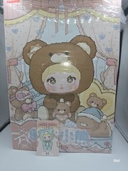 Nommi Good Night Bear 400% Series Plush WISH Mint Green Color Box Card