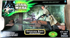 STAR WARS Speeder Bike w LUKE (24″) “POTJ” (2001) “New” Factory Sealed