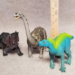 Dinosaur Toy Educational Figures Lot of 5 Unbranded Happy Kin Plastic Resin