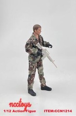 1/12 Camouflage Uniform Army Combat Suit FOR 6″ Figure Nota Mezco MixMax ❶USA❶
