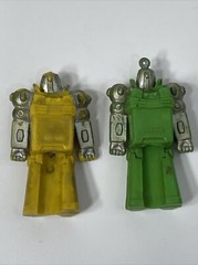 Vintage Robot Pencil Topper Eraser Hong Kong Rubber Warrior Figure