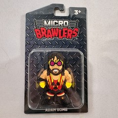 Lot of 3 New/Sealed Micro Brawler Figures: Adam Bomb Harley Race & Awesome Kong