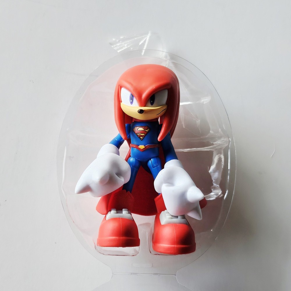 KNUCKLES AS SUPERMAN DC X SONIC THE HEDGEHOG BLIND BAG SERIES 2 BRAND NEW