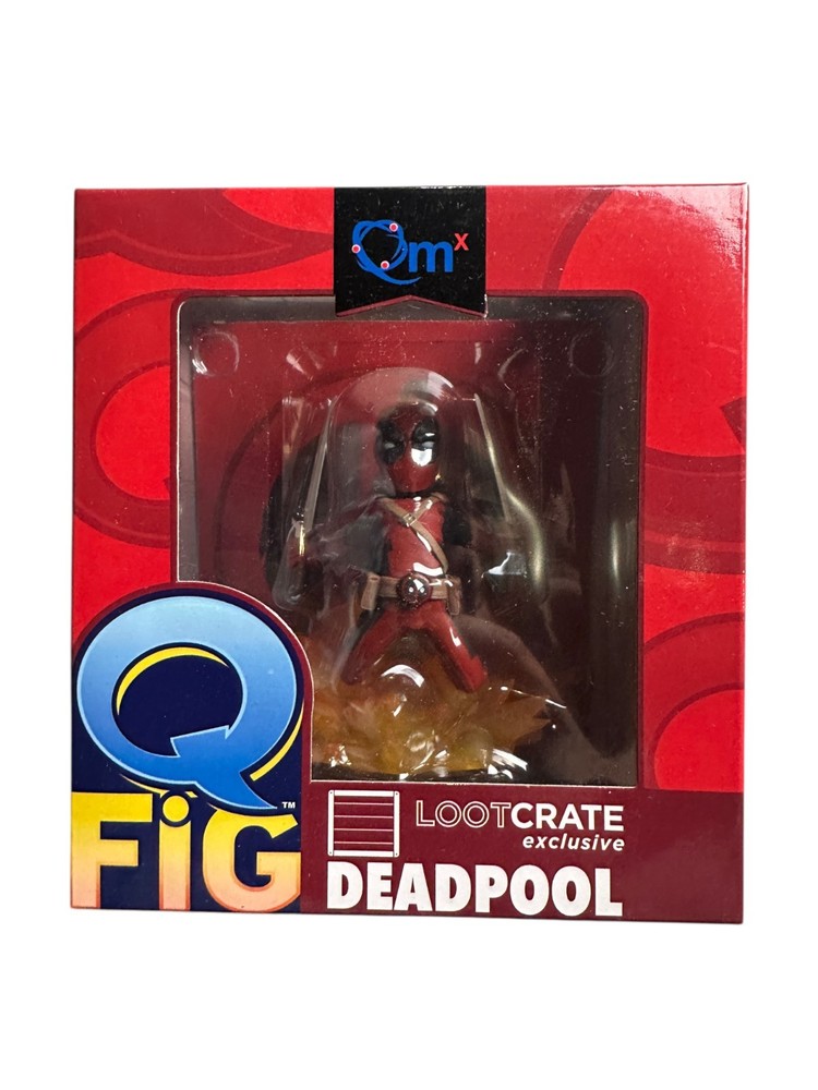 Marvel’s Deadpool QMX Red Q-Fig Figure Loot Crate Exclusive – New in Box