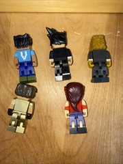 JAZWARES TUBE HEROES ACTION FIGURES – LOT OF 5